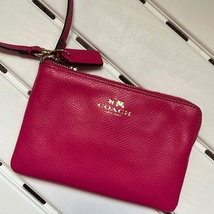 Coach pink wristlet